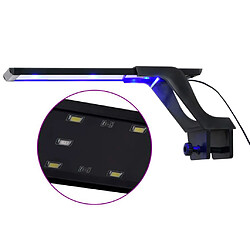 vidaXL Lampe à LED d'aquarium avec pince 25-45 cm Bleu et blanc