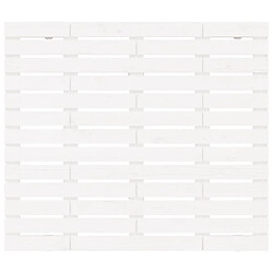 Avis vidaXL Tête de lit murale Blanc 106x3x91,5 cm Bois massif de pin