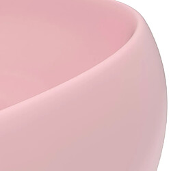 Acheter vidaXL Lavabo rond de luxe Rose mat 40x15 cm Céramique