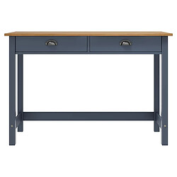 Maison Chic Table console | Meuble d'entrée | Table d'appoint Hill Range avec 2 tiroirs Gris 110x45x74 cm Pin -GKD66738