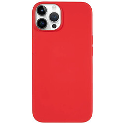 Coque en silicone magnétique, anti-rayures, anti-chute pour votre iPhone 14 Pro Max - rouge