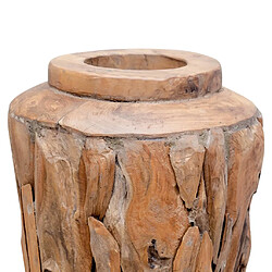 vidaXL Vase de décoration 40 x 60 cm Bois de teck solide