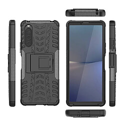 Htdmobiles Coque pour Sony Xperia 10 V - housse etui rigide anti choc + film ecran - NOIR