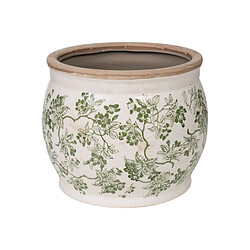 Cache-pot Romimex Vert Beige Porcelaine 25 x 21 x 25 cm