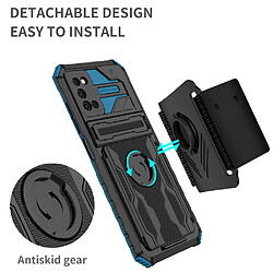 Coque en TPU antichoc avec béquille bleu pour votre Samsung Galaxy A03s (164.2 x 75.9 x 9.1mm)