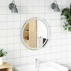 Maison Chic Miroir à LED,Miroir Lumineux LED pour salle de bain 60 cm rond -MN50795