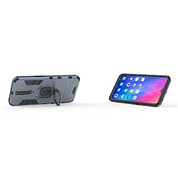 Acheter Wewoo Coque Housse de protection antichoc PC + TPU avec porte-bague magnétique pour Xiaomi Pocophone F1 Bleu marine