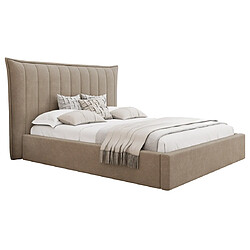 Bestmobilier Esmee - lit coffre - 140x200 cm - en velours - sommier inclus