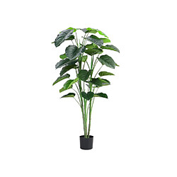 Vente-Unique Arbre artificiel de taro avec pot - H.160 - Vert - BAJA