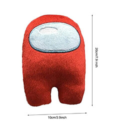 RedMiter peluche Among Us Astronaute Merch Crewmate Jouets 20cm-Rouge