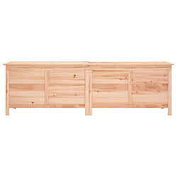 Avis vidaXL Boîte de rangement de jardin 198,5x50x56,5 cm bois massif sapin