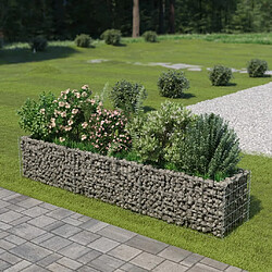 Maison Chic Jardinière,Lit surélevé - Bac à fleurs - pot de fleur à gabion Acier galvanisé 270x50x50 cm -GKD61658