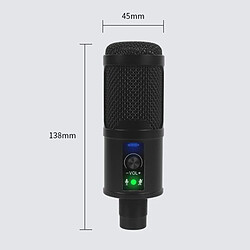 USB Microphone, Condenseur Ordinateur PC Mic avec Trépied Stand, Filtre, Shock Mount pour les Jeux, streaming, Podcasting, Compatible avec un pas cher