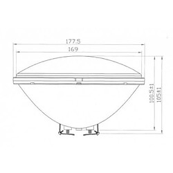 Avis Desineo Ampoule PAR56 pour piscine LED Blanc neutre Haute intensité 35W