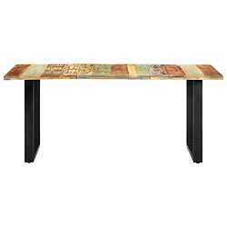 Maison Chic Table de salle à manger,Table à dîner 180x90x76cm Bois de récupération solide -GKD26516