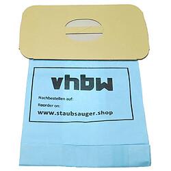 vhbw 10x Sacs compatible avec Lux Z320, Z325, Z317, Z330, Z340, Z345, Z348, Z410 aspirateur - papier, 26,5cm x 16,8cm, bleu clair