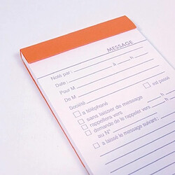 Acheter Bloc Rhodia Orange 80 feuilles Agrafés MESSAGE 11x17