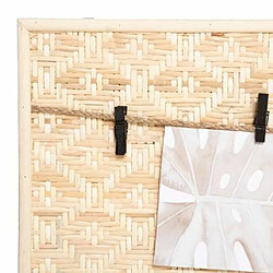 Porte Photo Mural Déco Bambou 58cm Beige