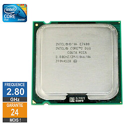 Processeur Intel Core 2 Duo E7400 2.80GHz SLB9Y LGA775 3Mo - Reconditionné