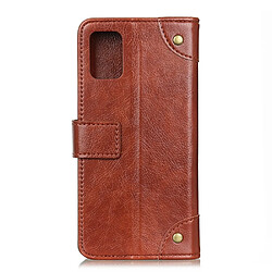 Avis Wewoo Housse Coque Pour Galaxy S11E Boucle en cuivre Nappa Texture cuir à rabat horizontal avec support et fentes cartes et portefeuille marron