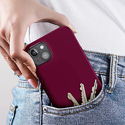 Avis Avizar Coque pour iPhone 15 Plus Semi-rigide Soft-touch Fast Cover Lie de vin