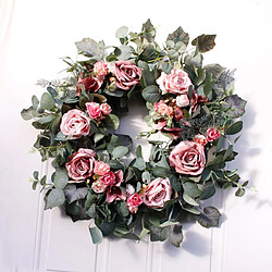 Acheter Main de Guirlande Florale Artificielle Simulation Soie Fleurs Guirlande, Vert Eucalyptus Porte Ornement, pour La Maison de Mariage Partie Intérieure