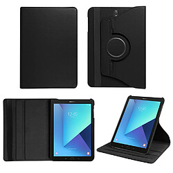 Xeptio Housse Samsung Galaxy Tab S3 9.7 pouces rotative - Etui coque noir