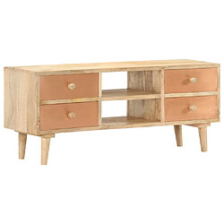 Maison Chic Meuble TV scandinave - Banc TV pour salon 110x30x45 cm Bois de manguier solide -MN67650