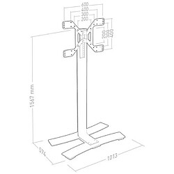 Avis ERARD Group Pied tv pour écran 45 à 75 noir/titane - 039070 - ERARD