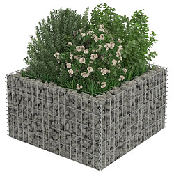 Acheter Maison Chic Jardinière,Lit surélevé - Bac à fleurs - pot de fleur à gabion Acier galvanisé 90x90x50 cm -GKD27973