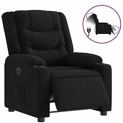 Maison Chic Fauteuil Relax pour salon, Fauteuil inclinable électrique Noir Tissu -GKD83766