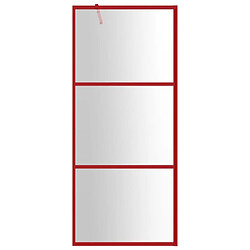 Avis Maison Chic Paroi de douche | Écran de douche | Cloison de douche avec verre ESG transparent rouge 90x195 cm -GKD48110