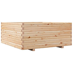 vidaXL Jardinière 110x110x49,5 cm bois de pin massif