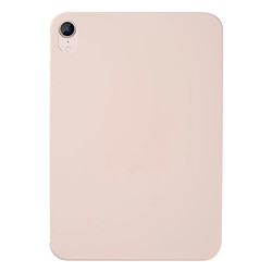 Coque en silicone anti-rayures rose pour votre iPad mini (2021)