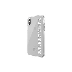 Superdry Coque pour Apple iPhone X / XS Collection Snap Case Clear en TPU Transparent