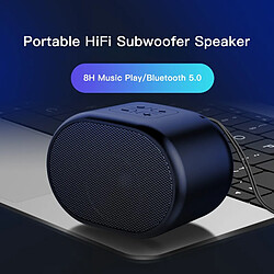 Acheter Universal Haut-parleur Bluetooth portable mini haut-parleur stéréo à deux mains colonnes gratuites subwoofer lecteur de musique mini haut-parleurs extérieurs haut-parleurs portables (noir)