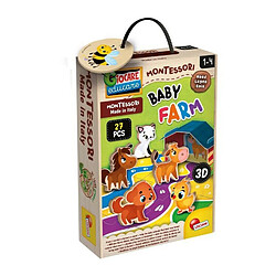 Lisciani Giochi Baby Farm - jeu d'apprentissage en bois - basé sur la méthode Montessori - LISCIANI