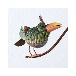 Acheter L'Héritier Du Temps Mobile de Jardin Rotatif Tuteur Tige pour Plantes Motifs Oiseau à Planter en Fer Patiné 14x67x114cm