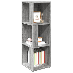 Avis vidaXL Armoire d'angle Sonoma gris 33x33x100 cm Bois d'ingénierie