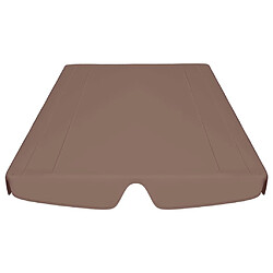 Avis vidaXL Toit de rechange de balançoire marron 150/130x105/70 cm