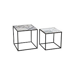 Aubry Gaspard Tables gigognes Mosaïque (Lot de 2).