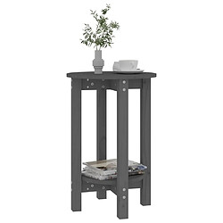 Acheter Maison Chic Table basse,Table Console Table d'appoint, Table pour salon Gris Ø 40x60 cm Bois massif de pin -MN93698