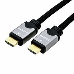 Fox Pathé Europa ROLINE 11.04.5856 câble HDMI 1,5 m HDMI Type A (Standard) Noir, Argent (ROLINE SILVER HDMI HS Cb+Eth.M/M.sv/blk.1.5)