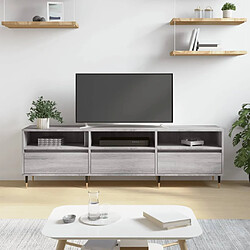 vidaXL Meuble TV sonoma gris 150x30x44,5 cm bois d'ingénierie