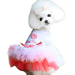 Avis Wewoo Vêtements pour chiens Robe en dentelle Princesse Chihuahua animaux domestiquesTaille XXL rose