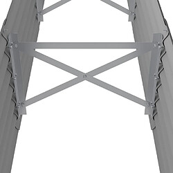 Acheter vidaXL Lit surélevé de jardin Acier enduit de poudre 224x40x36 cm gris