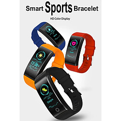 Wewoo Bracelet connecté Smartwatch Fitness Tracker 0,96 pouce HD Couleur Smartband Smart Bracelet, IP68 Étanche, Support Sports Mode / Moniteur de sommeil / Bluetooth Caméra / Cardiofréquencemètre Orange pas cher