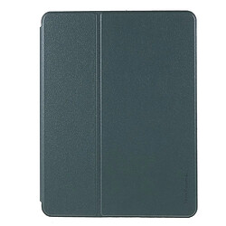 Etui en PU X-LEVEL texture litchi, fonction d'éveil/veille automatique avec porte-stylo vert foncé pour votre iPad 9.7-pouces(2017)/(2018)/Air (2013)/Air 2/Pro 9.7 pouces (2016)