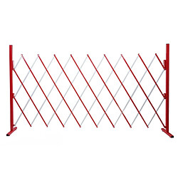 Avis Mendler Grillage HWC-B34, grille protectrice télescopique, aluminium rouge/blanc ~ hauteur 153cm, largeur 32-265cm