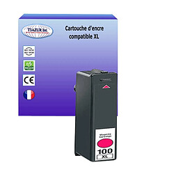 T3Azur Cartouche compatible avec Lexmark 100XL remplace Lexmark Magenta